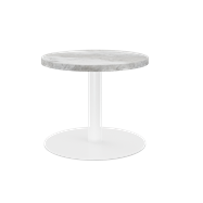 White Halo Side Table
